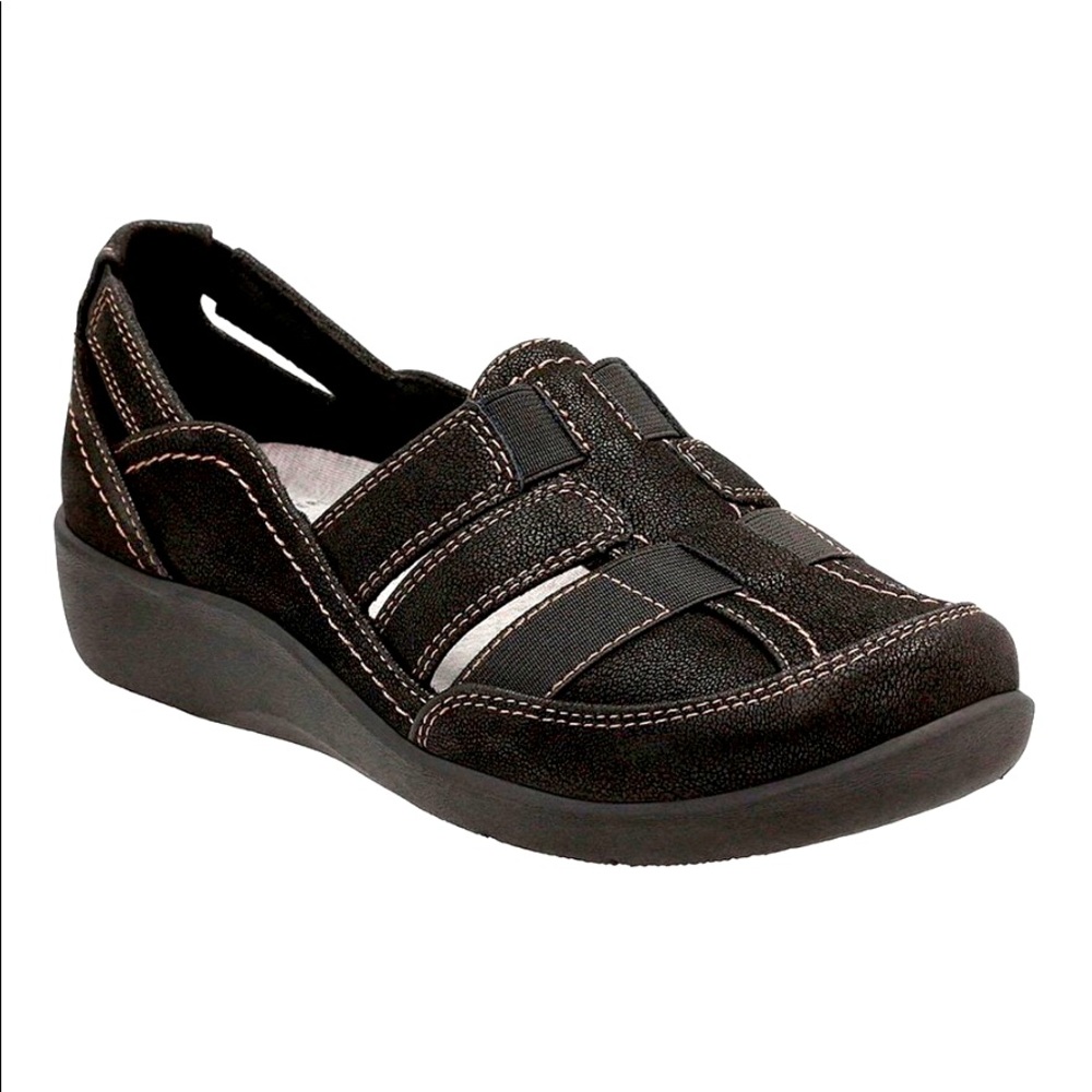 Clarks Black Sillian Stork Shoe